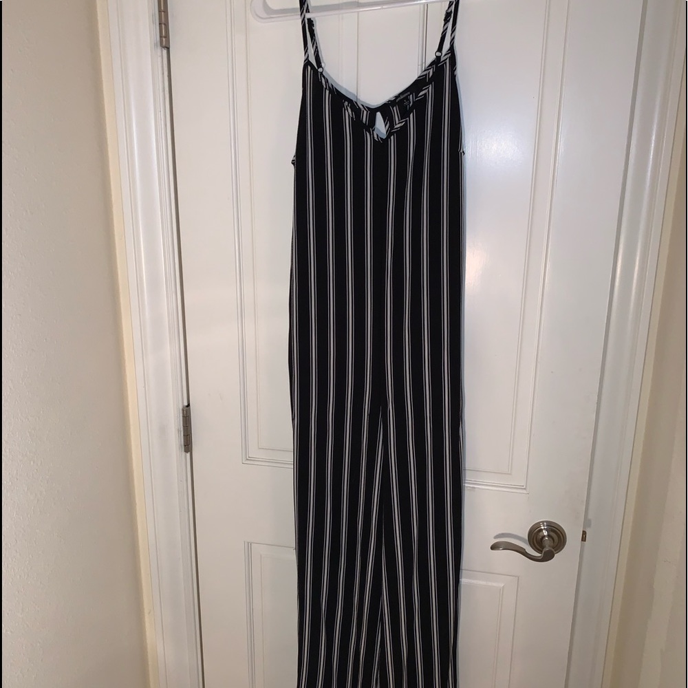 Striped jumpsuit
